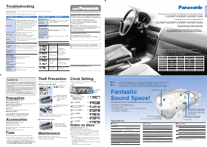 Manual Panasonic CQ-RDP003N Car Radio