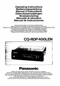 Manual Panasonic CQ-RDP400LEN Car Radio