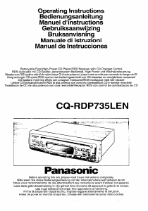 Handleiding Panasonic CQ-RDP735LEN Autoradio