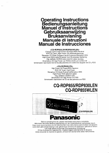Handleiding Panasonic CQ-RDP830LEN Autoradio
