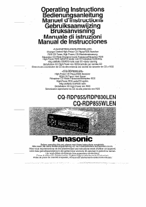 Handleiding Panasonic CQ-RDP855WLEN Autoradio
