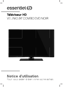 Mode d’emploi Essentiel B Velinio 24 DVD Téléviseur LED