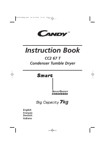 Manuale Candy CC2 67T-88 Asciugatrice