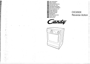 Manuale Candy CIC 200XES Asciugatrice