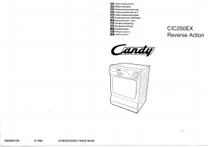 Manuale Candy CIC 250EXES Asciugatrice