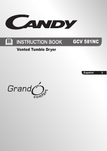 Manual de uso Candy GCV 581NC-12 Secadora