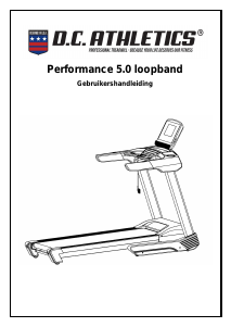 Handleiding DC Athletics Performance 5.0 Loopband