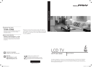Manual PAVV LN32C350D1D LCD Television