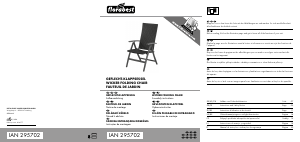 Manual Florabest IAN 295702 Cadeira de jardim