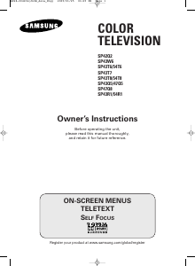 Handleiding Samsung SP-43R1HL Televisie