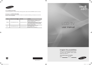 Manual Samsung LN26B460B2D LCD Television