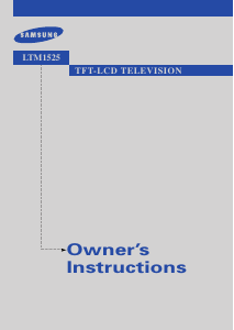 Manual Samsung LTM1525 LCD Television