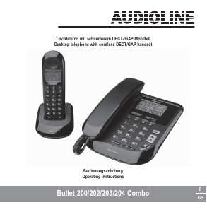 Manual Audioline Bullet 200 Combo Wireless Phone