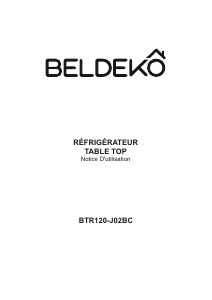 Mode d’emploi Beldeko BTR120-J02BC Réfrigérateur