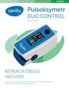 Instrukcja Sanity AP 4117 Pulsoksymetr