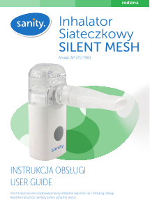 Instrukcja Sanity AP 2717 PRO Silent Mesh Inhalator