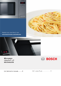 Manual Bosch BEL634GS1M Micro-onda