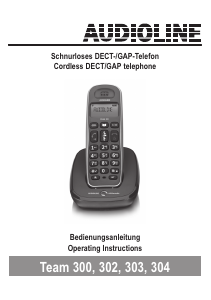 Bedienungsanleitung Audioline Team 302 Schnurlose telefon