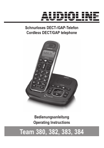 Bedienungsanleitung Audioline Team 382 Schnurlose telefon