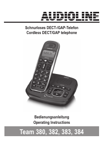 Bedienungsanleitung Audioline Team 383 Schnurlose telefon