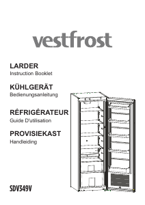 Manual Vestfrost SDV349V Refrigerator