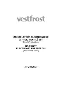 Mode d’emploi Vestfrost UFV251NF Congélateur