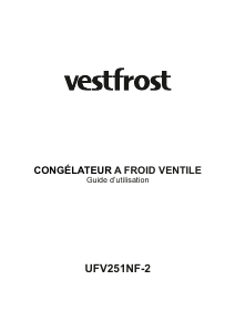 Mode d’emploi Vestfrost UFV251NF-2 Congélateur