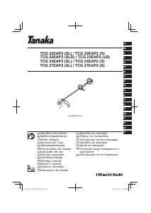 Kullanım kılavuzu Tanaka TCG 24EAP2(SL) Çim düzeltme makinesi