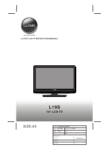 Handleiding Lloyd L19S LCD televisie