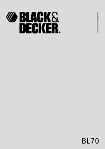 Manual de uso Black and Decker BL70 Batidora