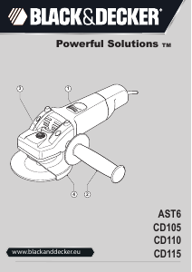 Manual Black and Decker AST6 Angle Grinder