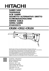 Manual Hitachi CR 12 Serra sabre