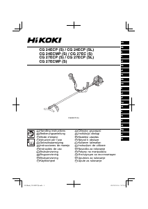 Instrukcja Hikoki CG 24ECP(S) Podkaszarka do trawy