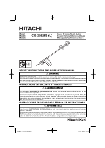 Manual de uso Hitachi CG 25EUS(L) Cortabordes