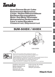 Handleiding Tanaka SUM-500DX Grastrimmer