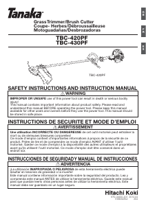 Manual de uso Tanaka TBC-430PF Cortabordes