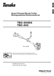 Manual Tanaka TBC-550DX Grass Trimmer