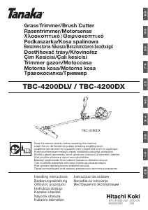 Руководство Tanaka TBC-4200DLV Триммер для газона