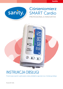 Instrukcja Sanity AP 1216 Smart Cardio Ciśnieniomierz