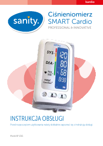 Instrukcja Sanity AP 1316 Smart Cardio Ciśnieniomierz