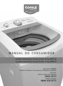 Manual Consul CWC10AB Máquina de lavar roupa