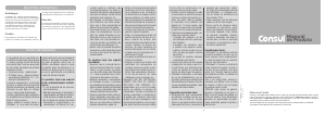 Manual Consul CWG11AB Máquina de lavar roupa