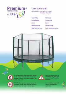 Manual Etan Premium 10 Trampoline