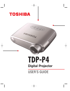 Manual Toshiba TDP-P4 Projector