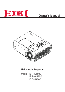 Manual Eiki EIP-U4700 Projector