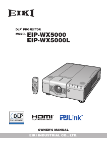 Manual Eiki EIP-WX5000 Projector