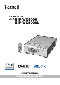 Manual Eiki EIP-WX5000L Projector