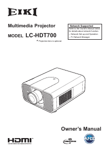 Manual Eiki LC-HDT700 Projector