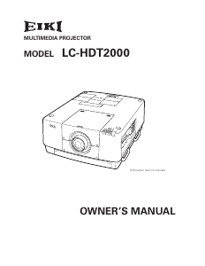 Manual Eiki LC-HDT2000 Projector