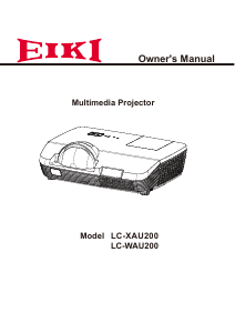 Manual Eiki LC-WAU200 Projector